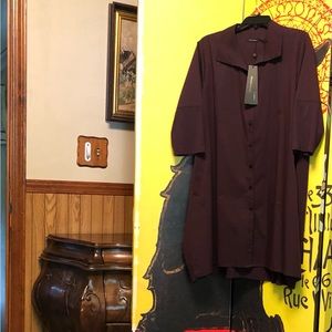 Tiburon Tunic Icon in Aubergine S: Large